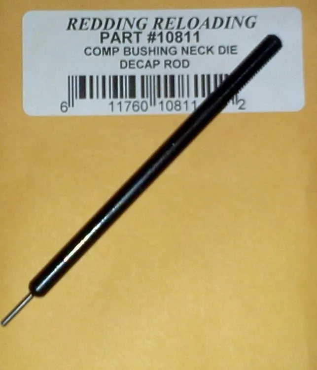 10811 Redding Comp Bushing Neck Die Decap Rod Assy 221, PPC, BR