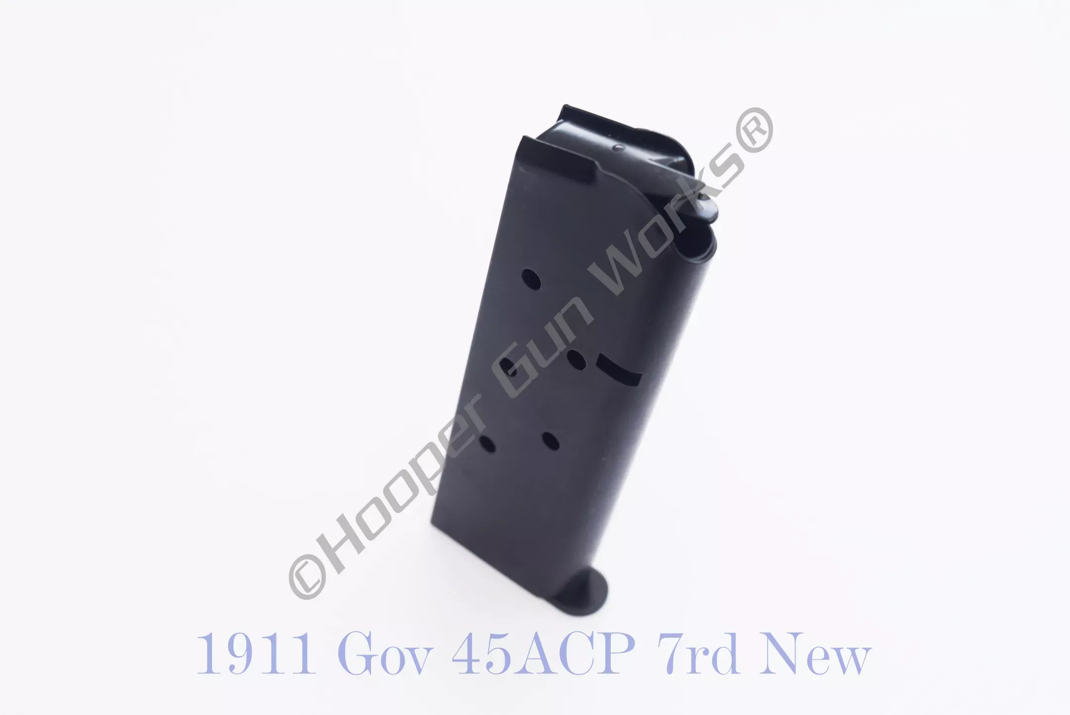 1911 7rd Full Size Magazine – 45 ACP Hooper Gun Works HGW 920-45FS7B – Black Nitride