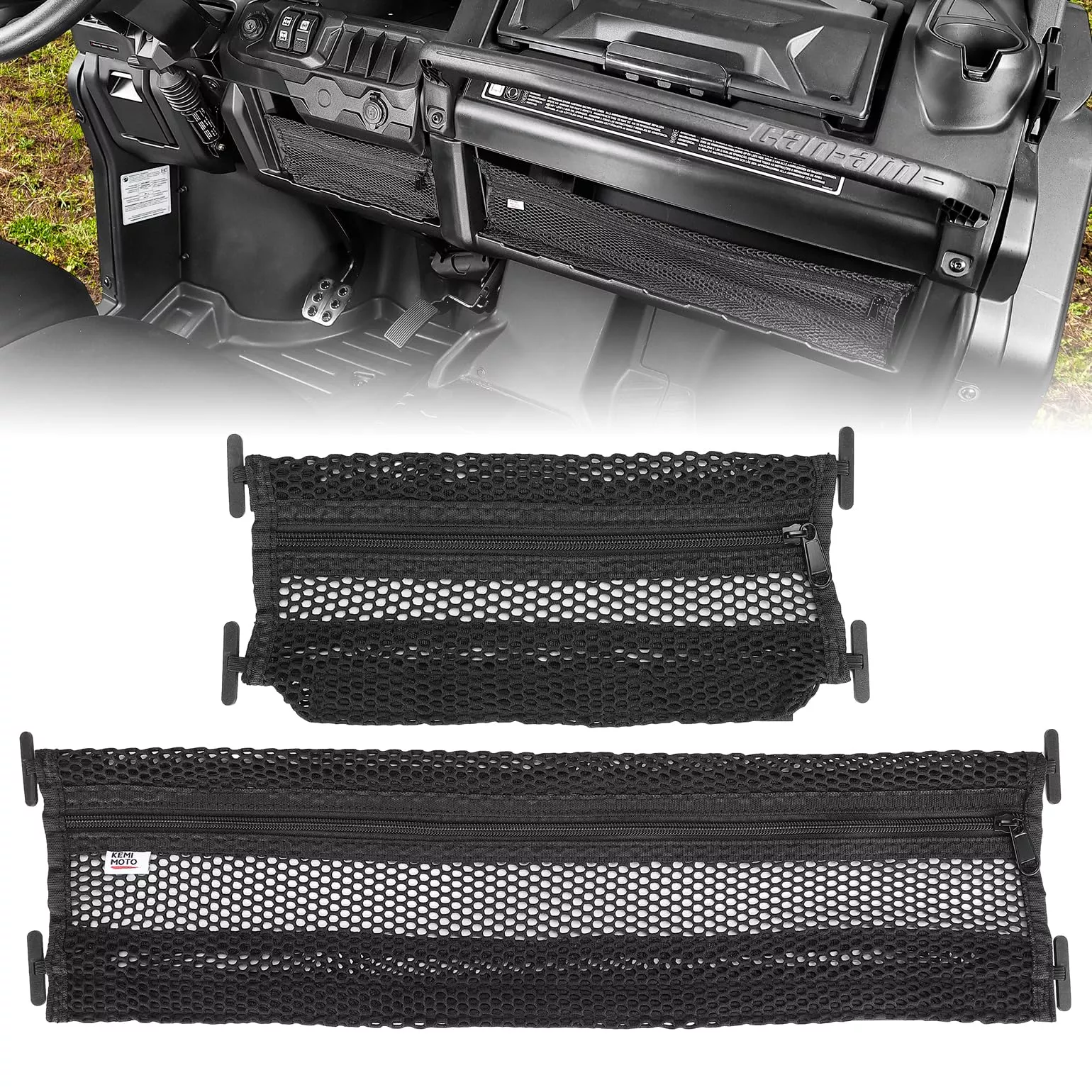 2PCS Dash Storage Nets for Can-Am Defender / MAX