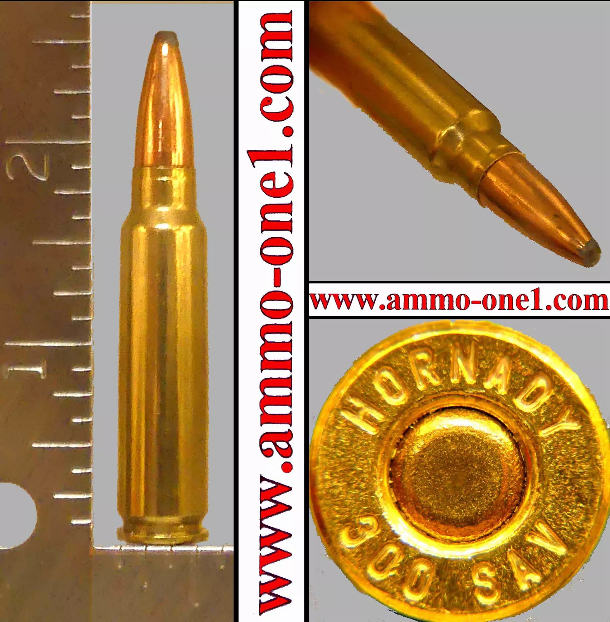 .300 Savage, “HORNADY 300 SAV”H/S, JSP, One Cartridge not a Box! – Ammo-One1