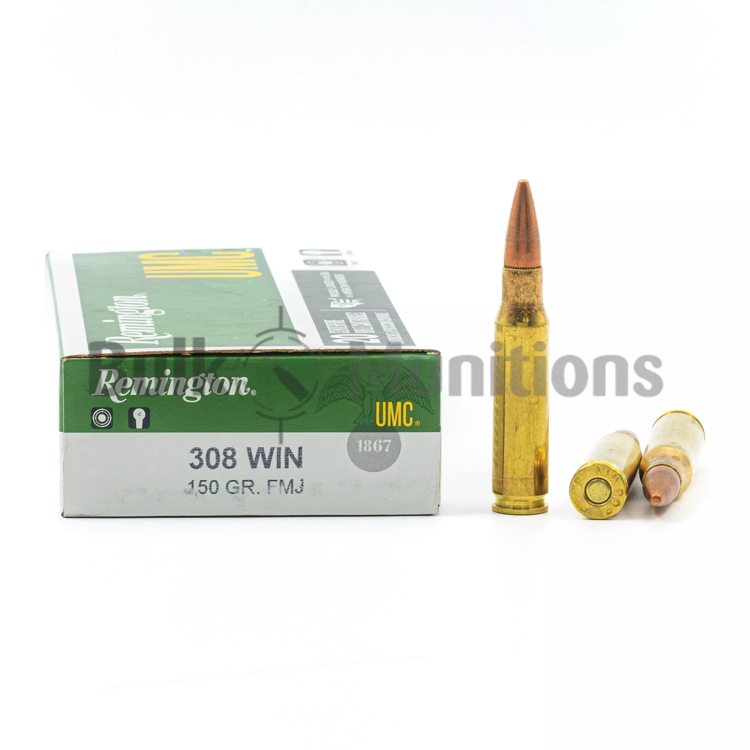 308 Win - 150 gr FMJ - Remington (23715 - L308W4) - 200 Rounds