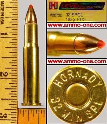 .32 Winchester Special by Hornady, New not Junk, FTX Bullet, One Cartridge not a Box. Currently Obsolete and Hard to Find. – Ammo-One1