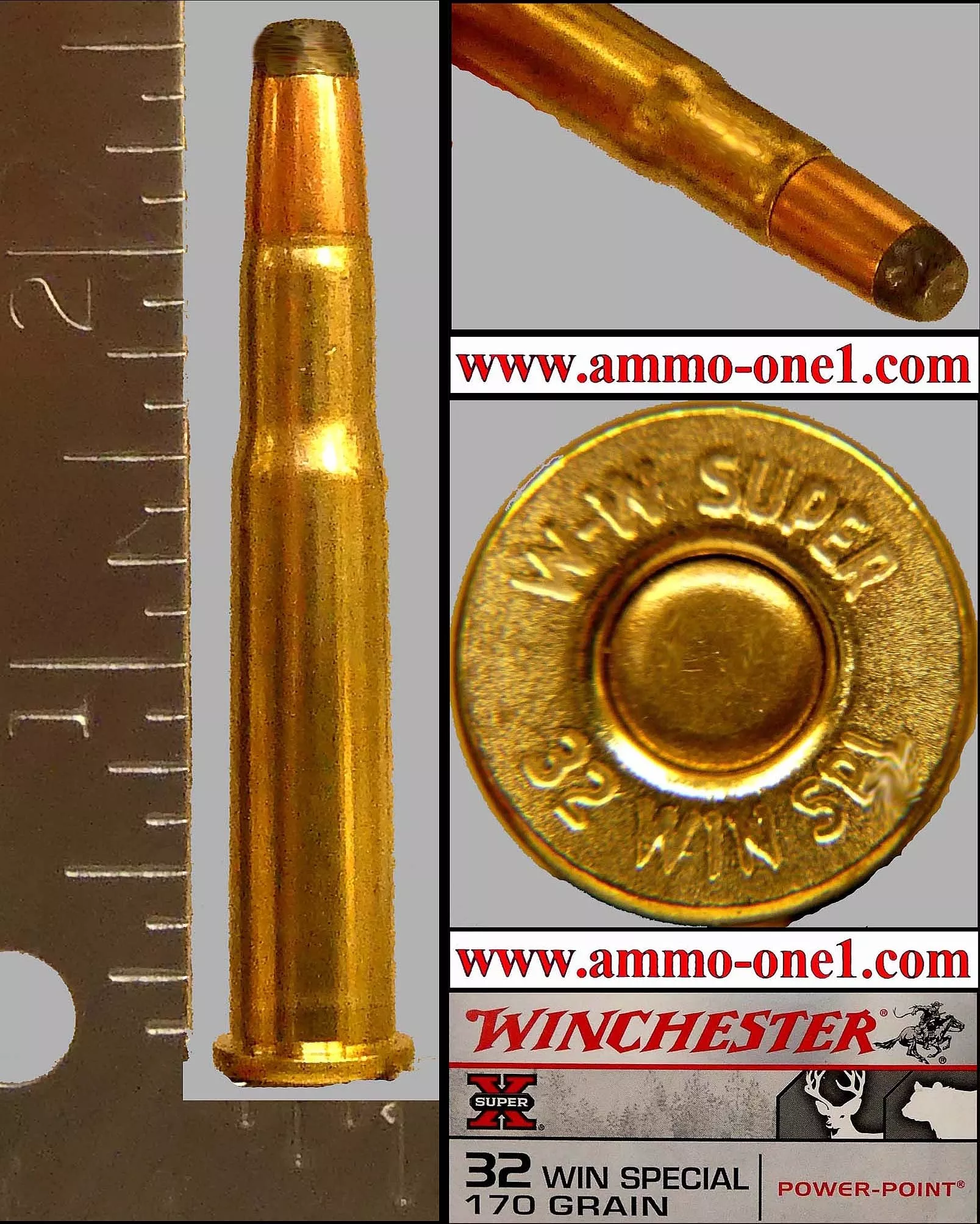.32 Winchester Special by Winchester, JSP, NEW CONDITION not Junk! One Cartridge not a Box. Currently Obsolete. – Ammo-One1