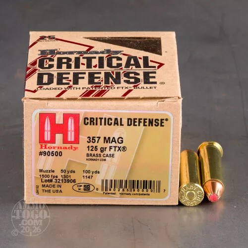 357 Magnum Flex Tip (FTX) Ammo for Sale by Hornady - 250 Rounds