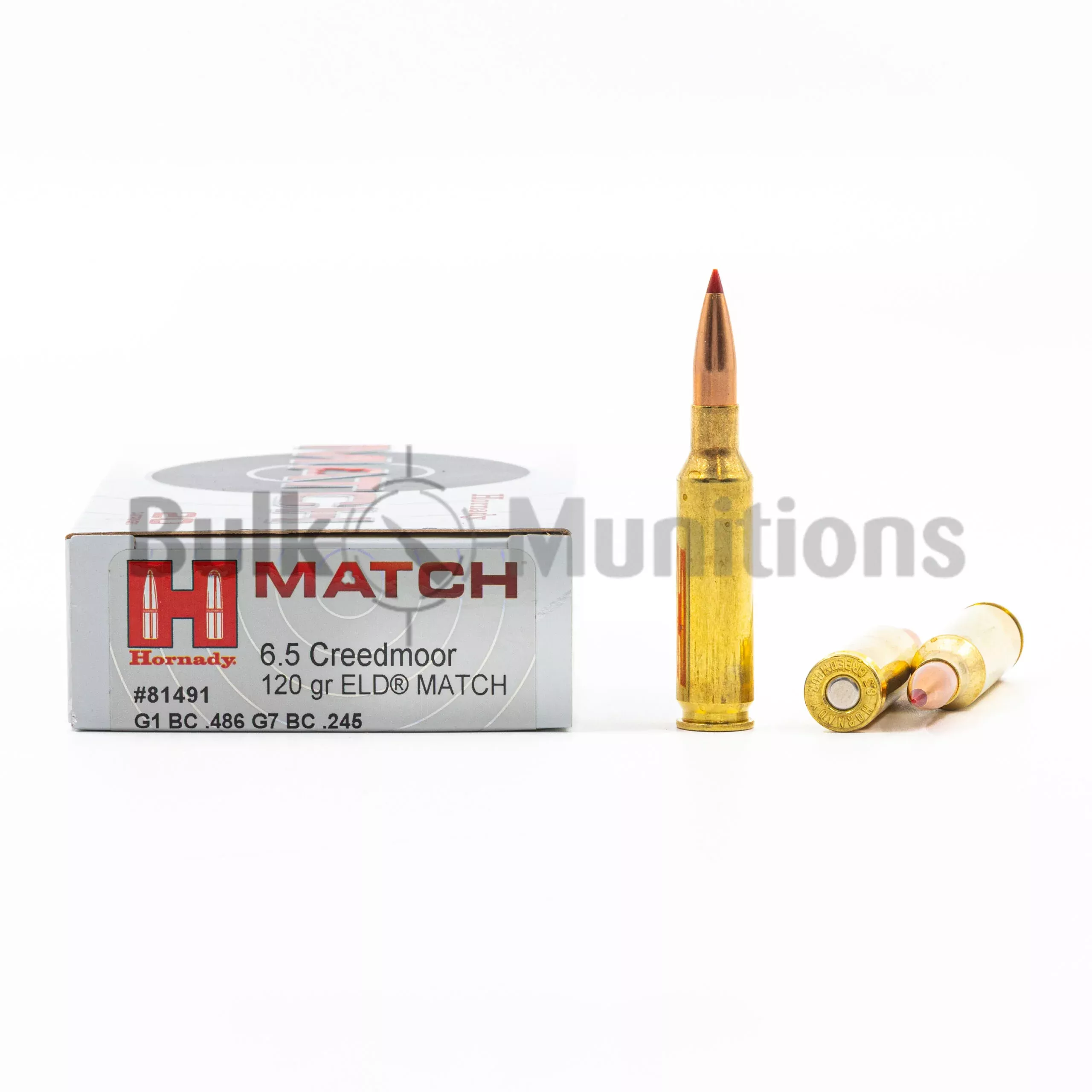 6.5 Creedmoor - 120 gr ELD Match - Hornady (81491) - 200 Rounds