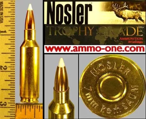 7mm Remington SAUM by Nosler, One Cartridge not a Box! - Ammo-One1