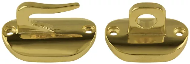 Annin Flagmakers Brass Banner Hook & Eye Assembly – For Gonfalons and Ceremonial Displays – Flagpro