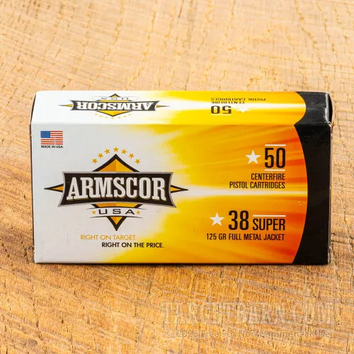 Armscor 38 Super 125 FMJ – 1000 Rounds