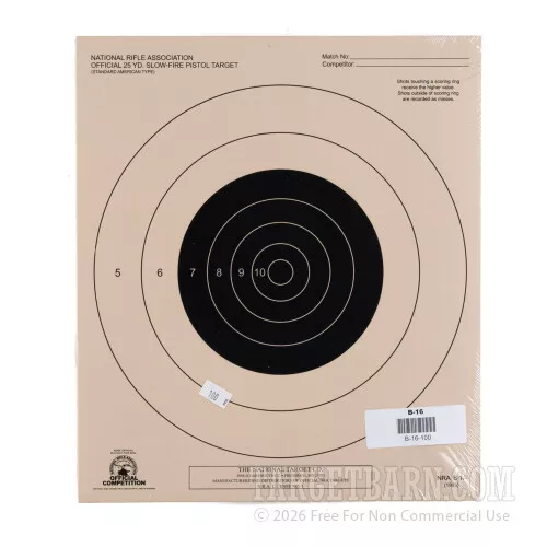 B-16 Paper Targets for Sale – Target Barn