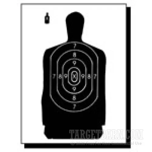 B-29 (24″x45″) Police Silhouette Targets for Sale