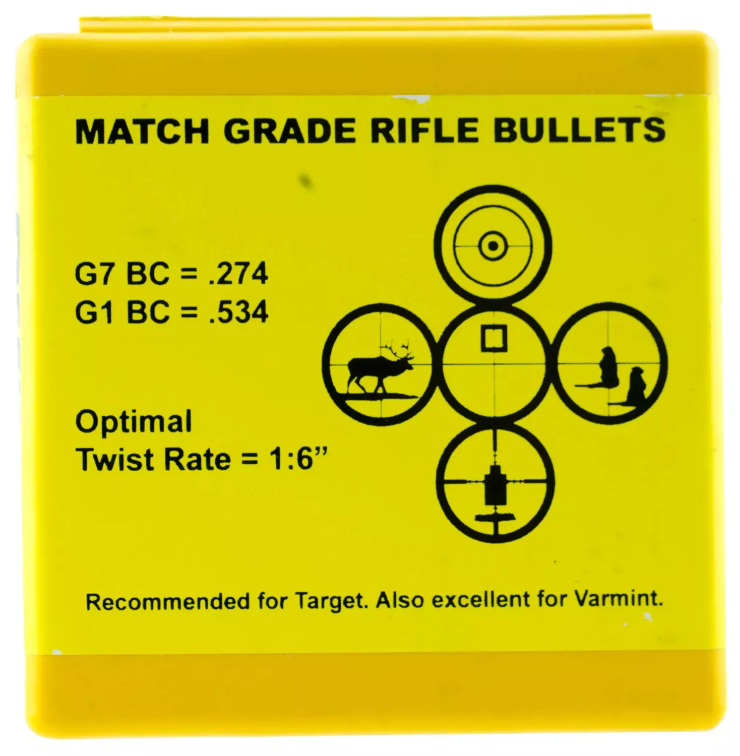 Berger Bullets Target.22 Cal .224 90 gr Secant Very Low Drag 100 Per Box