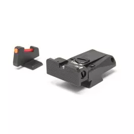 Browning High Power with Front Dovetail - Black Target with Fiber Adj Sight Set