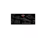 Bushmaster Neoprene M4 Schematic Gun Cleaning Mat 28″x12″ Black