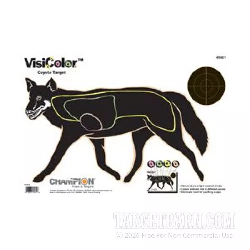 Champion VisiColor Coyote Reactive High Visibility Hunting Practice Targets for Sale – 10 Count