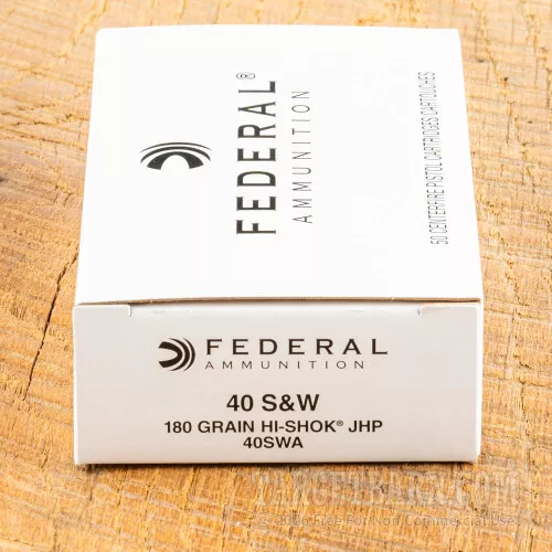 Federal Classic 40 S&W 180 Grain JHP -50 Rounds