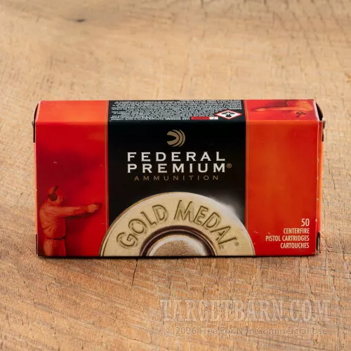 Federal Gold Medal Wadcutter 38 Special 148 Grain WC Cartridges – 50