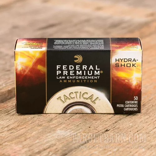 Federal Hydra-Shok 357 Magnum 158 Grain JHP Cartridges – 50