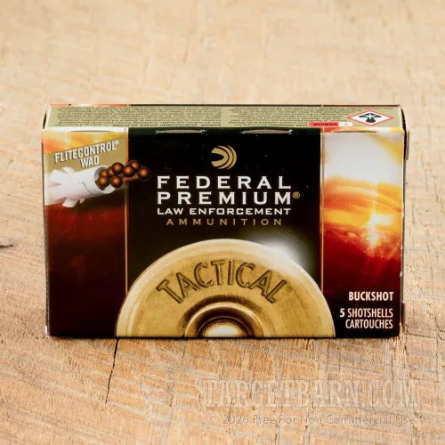 Federal Law Enforcement 12 Gauge 2-3/4″ 00 Buckshot – 5 Rounds