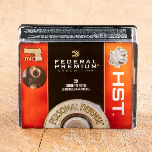 Federal Personal Defense 380 ACP 99 Grain HST JHP – 20 Rounds