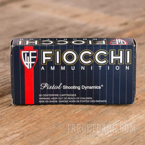 Fiocchi Shooting Dynamics 40 S&W 165 Grain FMJ Cartridges – 1000