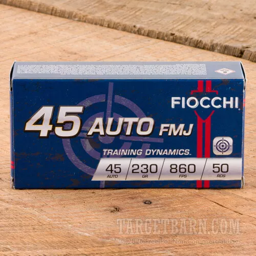 Fiocchi Shooting Dynamics 45 ACP 230 Grain FMJ - (500 Rounds)