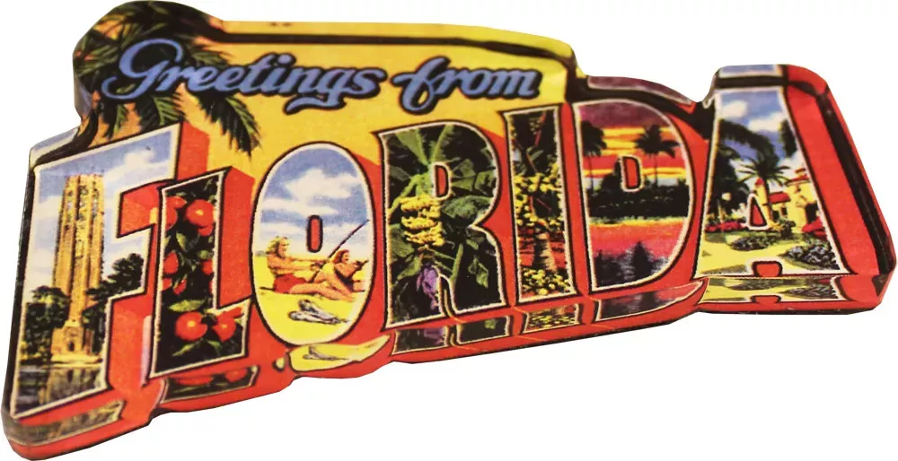 Florida Acrylic Postcard Magnet