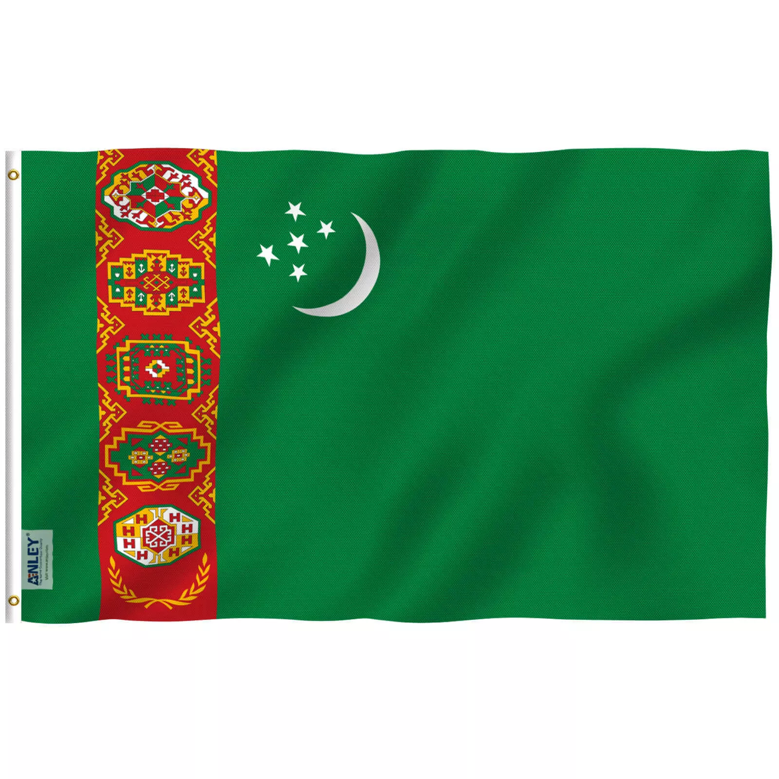Fly Breeze 3x5 Foot Turkmenistan Flag