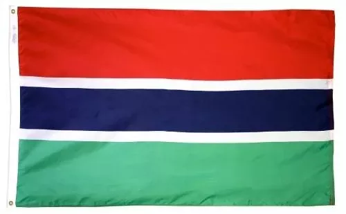 Gambia Outdoor Flag