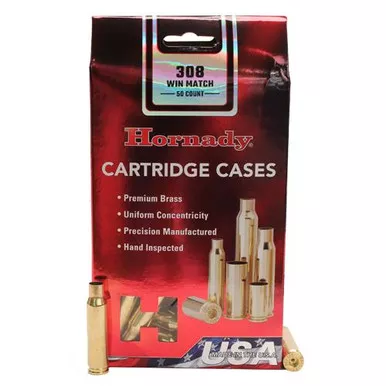 Hornady 308 Win Unprimed Brass Cases #8661 50 Count
