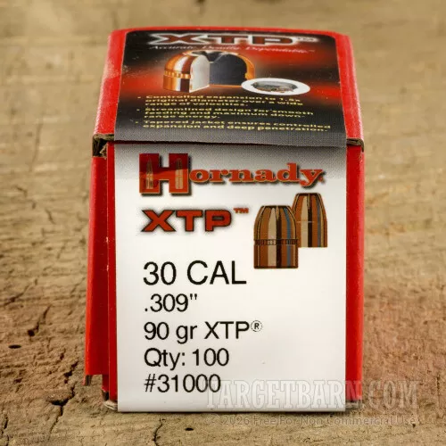 Hornady .309″ 90 Grain XTP JHP – (100 Count)