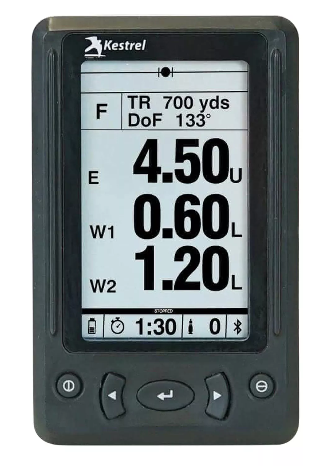 KestrelMeters 0750LRBLK HUD for 5 Series Ballistic Meter Black w/Remote – White Birch Armory