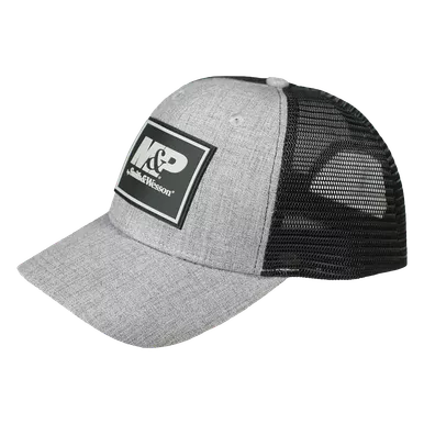 M&P PVC Patch Gray Heather Trucker Hat