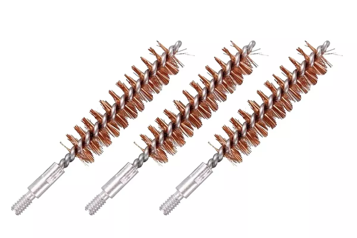 Muzzle-Loaders Brass Bore Brushes – .50 Caliber with 10-32 Threading – 3 Pack – MZ4101