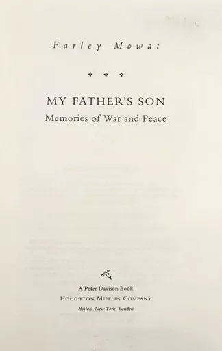 My Father's Son, Memories of War and Peace