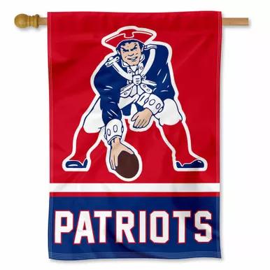New England Patriots Pat Patriot Retro House Banner