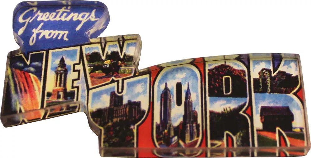 New York Acrylic Postcard Magnet