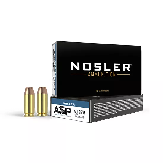 NOSLER AMMO 40SW 150GR JHP ASP 50