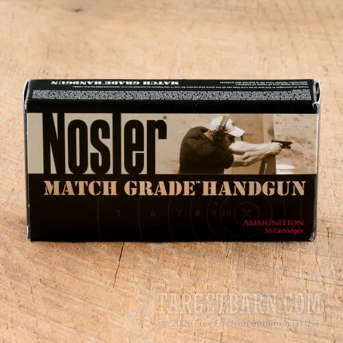 Nosler Match Grade 45 ACP 185 Grain JHP - 50 Rounds