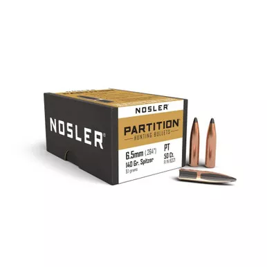 Nosler Partition Bullets 6.5mm .264" 140 gr SPT50/ct