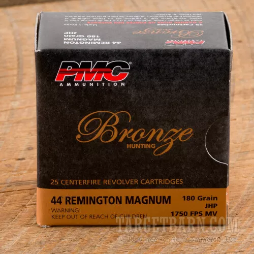 PMC 44 Magnum 180 Grain JHP - 25 Rounds