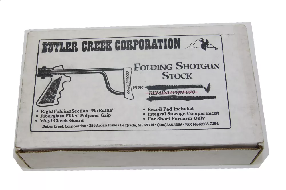 Remington 870, Butler Creek Folding Stock, Stainless