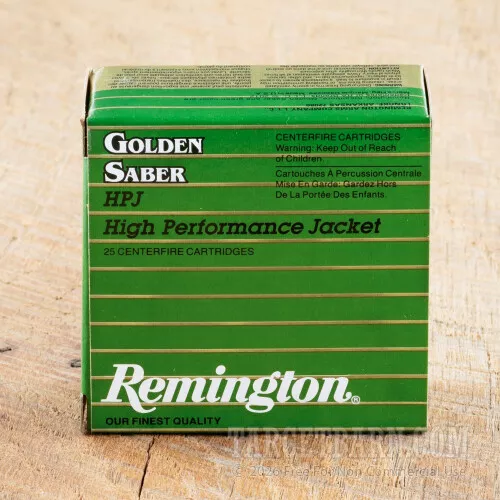 Remington Golden Saber 40 S&W 165 Grain JHP – 25 Rounds
