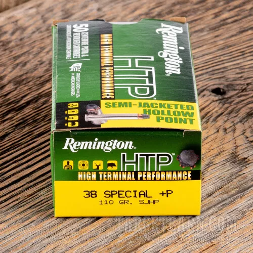 Remington HTP 38 Special +P 110 Grain SJHP - 50 Rounds