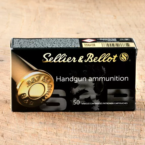 Sellier & Bellot 357 Magnum 158 Grain SP – 1000 Rounds