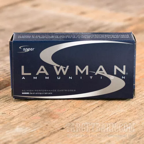 Speer Lawman 9mm Luger 124 Grain TMJ – 50 Rounds