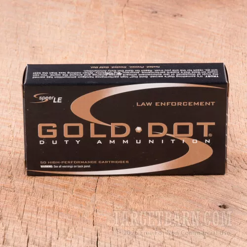 Speer LE Gold Dot 40 S&W 180 Grain JHP – 50 Rounds