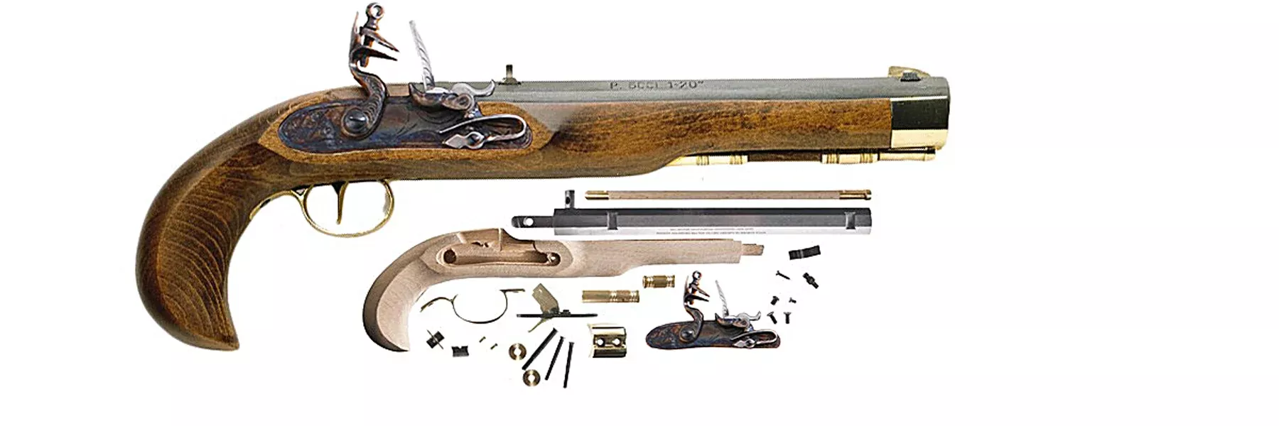 Traditions™ Flintlock Kentucky Pistol Kit – .50 Caliber – KP5050