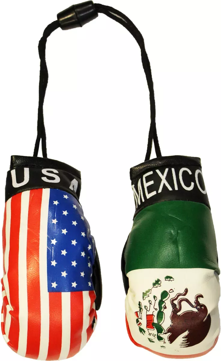 USA and Mexico Mini Boxing Gloves