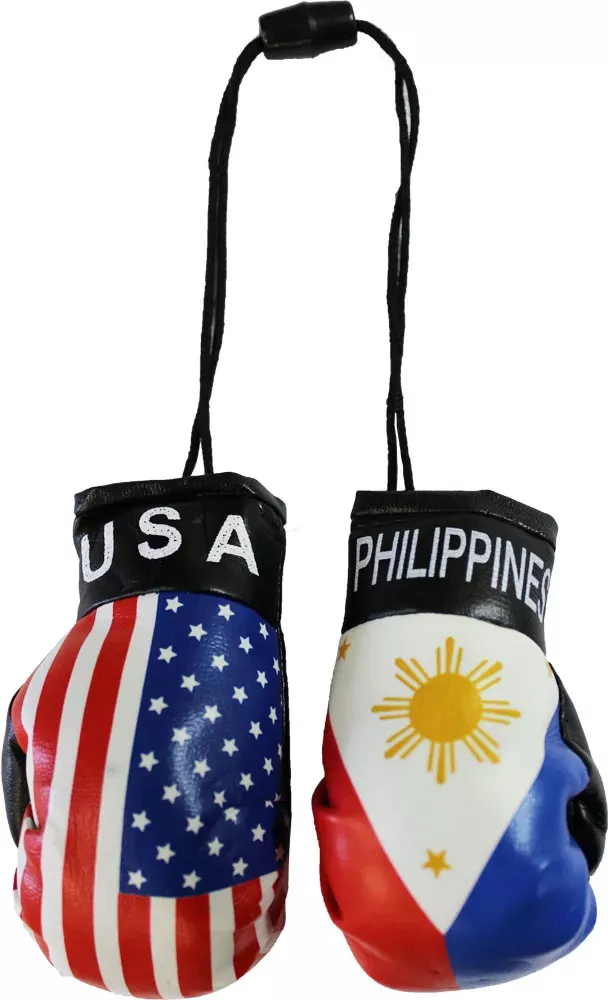 USA and Philippines Mini Boxing Gloves