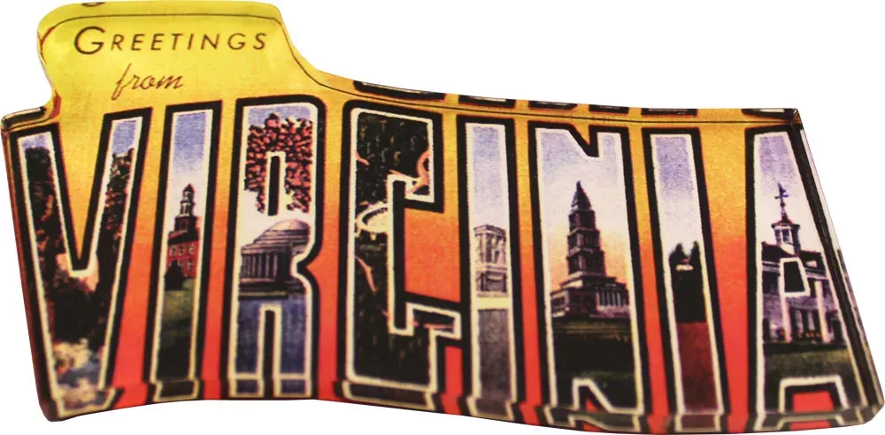 Virginia Acrylic Postcard Magnet